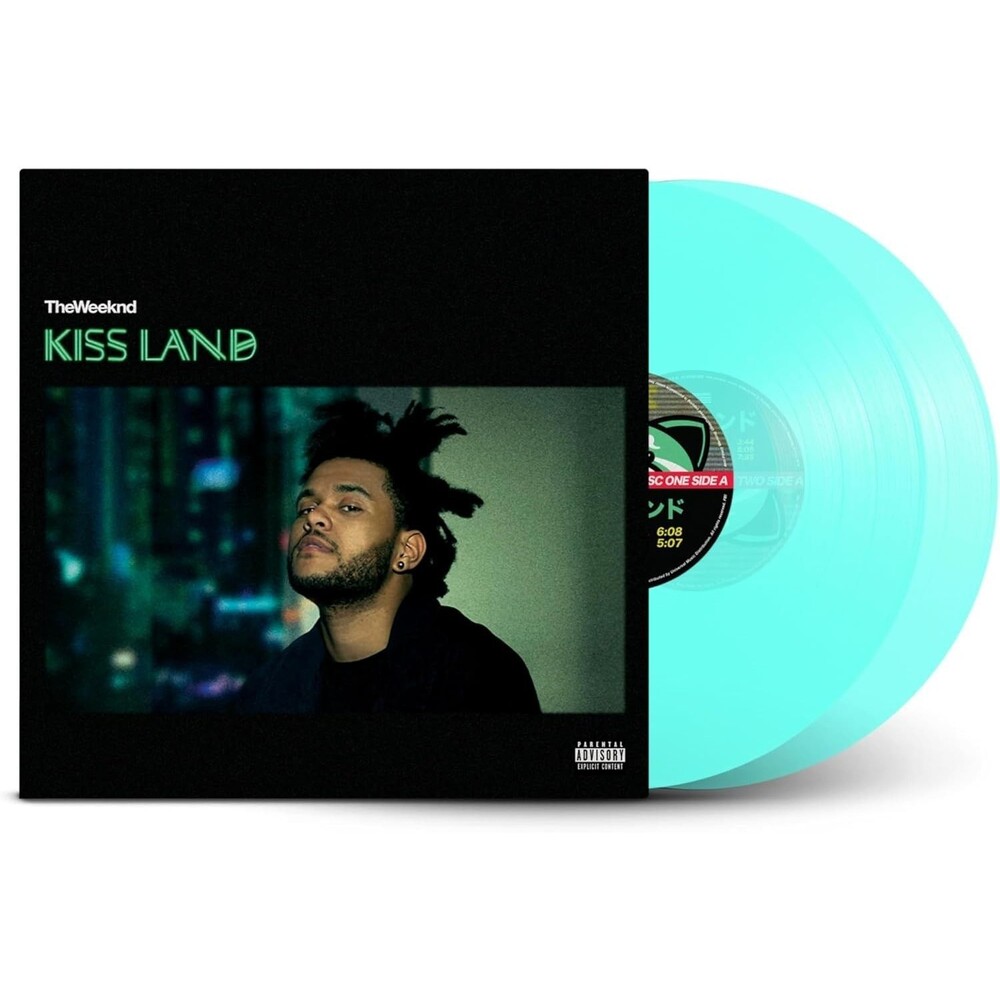 TheWeeknd Kiss Land Seaglass Green Vinyl 2 LP 2018 XO Record B0028783-01 Weeknd